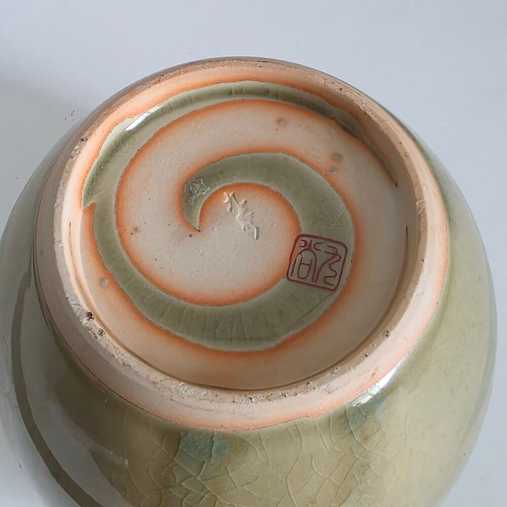 Vintage Japanese Floral Moriage Pottery Ginger Jar or Vase 4.5in - Picture 7 of 9